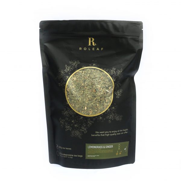 roleaf lemongrass ginger herbal tea