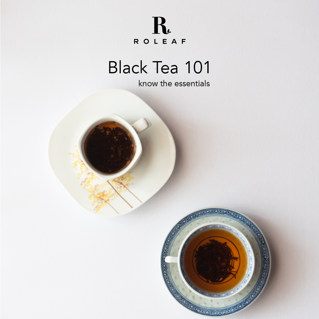 english black tea and chinese black tea cup